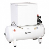 Remeza КМ-100.OLD20ТК - безмасляный компрессор для 4-х стоматологических установок, без осушителя, с кожухом, с ресивером 100 л, 360 л/мин | Remeza (Белоруссия)