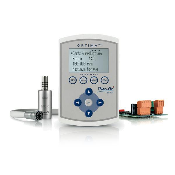 Optima MCX INT - встраиваемая система с блоком управления, шлангом, микромотором MX2 LED и внешним устройством управления | Bien-Air (Швейцария)