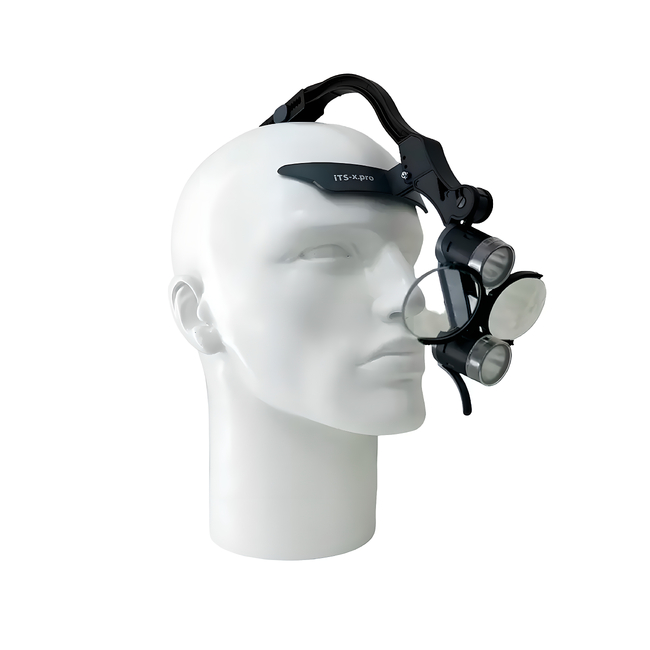 ITS-11 NEW - бестеневой налобный осветитель в комплекте с линзой детализации с увеличением 1.5х, 100 000 люкс, межзрачковое расстояние 60 мм | ITS (Россия)