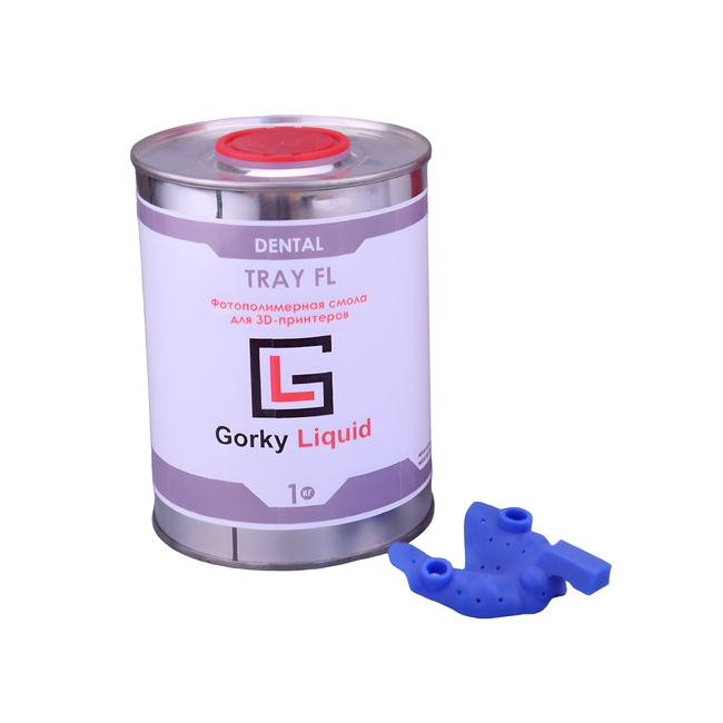 Gorky Liquid Dental Tray FL SLA - фотополимерная смола для стоматологии, цвет синий, 1 кг | Gorky Liquid (Россия)