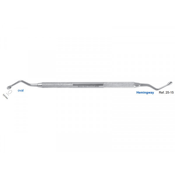 Ложка кюретажная овальная Hemingway, 3,0 мм, HLW Dental Instruments (Германия)