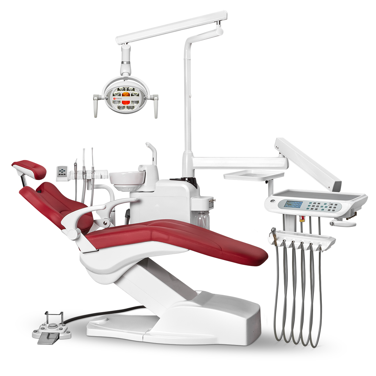 Стоматологическая установка Mercury 4800, Бордовый