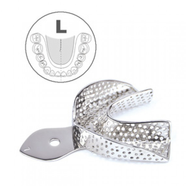 Ложка слепочная нижняя, L с перфорацией, HLW Dental Instruments (Германия)