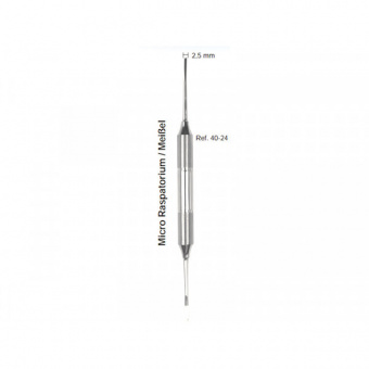 Распатор, ручка DELUXE, диаметр 10 мм, 2,5-2,5 мм., HLW Dental Instruments (Германия)