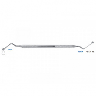 Ложка кюретажная круглая Martin, 4,0 мм, HLW Dental Instruments (Германия)