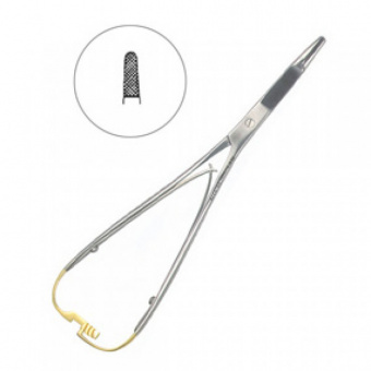 Иглодержатель хирургический прямой Mathieu-Olsen TC, 17,0 см,