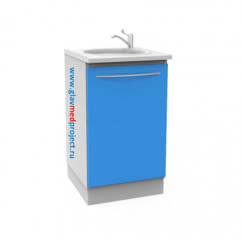 А-10М Модуль с мойкой из акрила, смесителем и корзиной для мусора., АБ Мед (Россия)