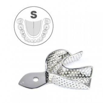 Ложка слепочная нижняя, S с перфорацией, HLW Dental Instruments (Германия)