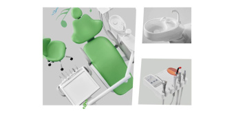 Стоматологическая установка CINGOL серии X1 с нижней подачей инструмента